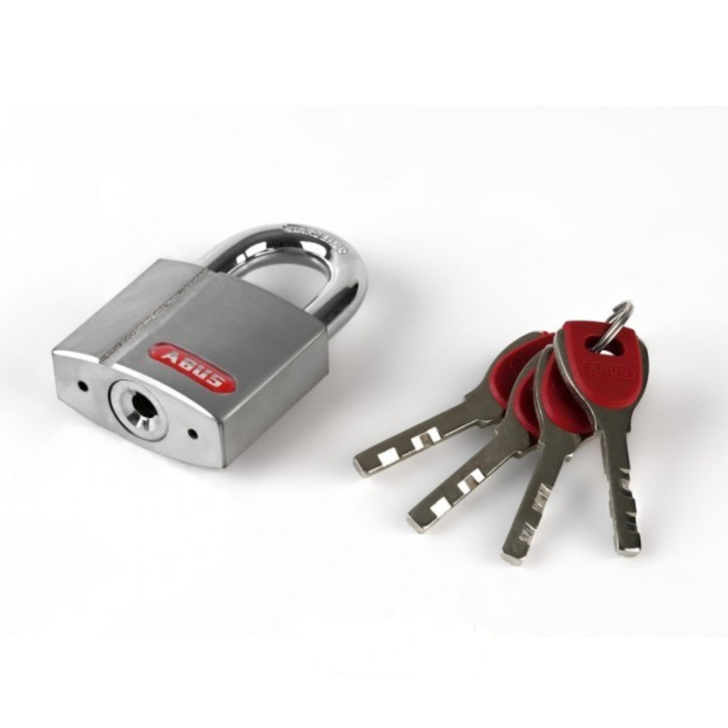ABUS 858/60 Redline Vorhangschloss, mit 4 Schlüssel, robust+solide, 10mm Bügel