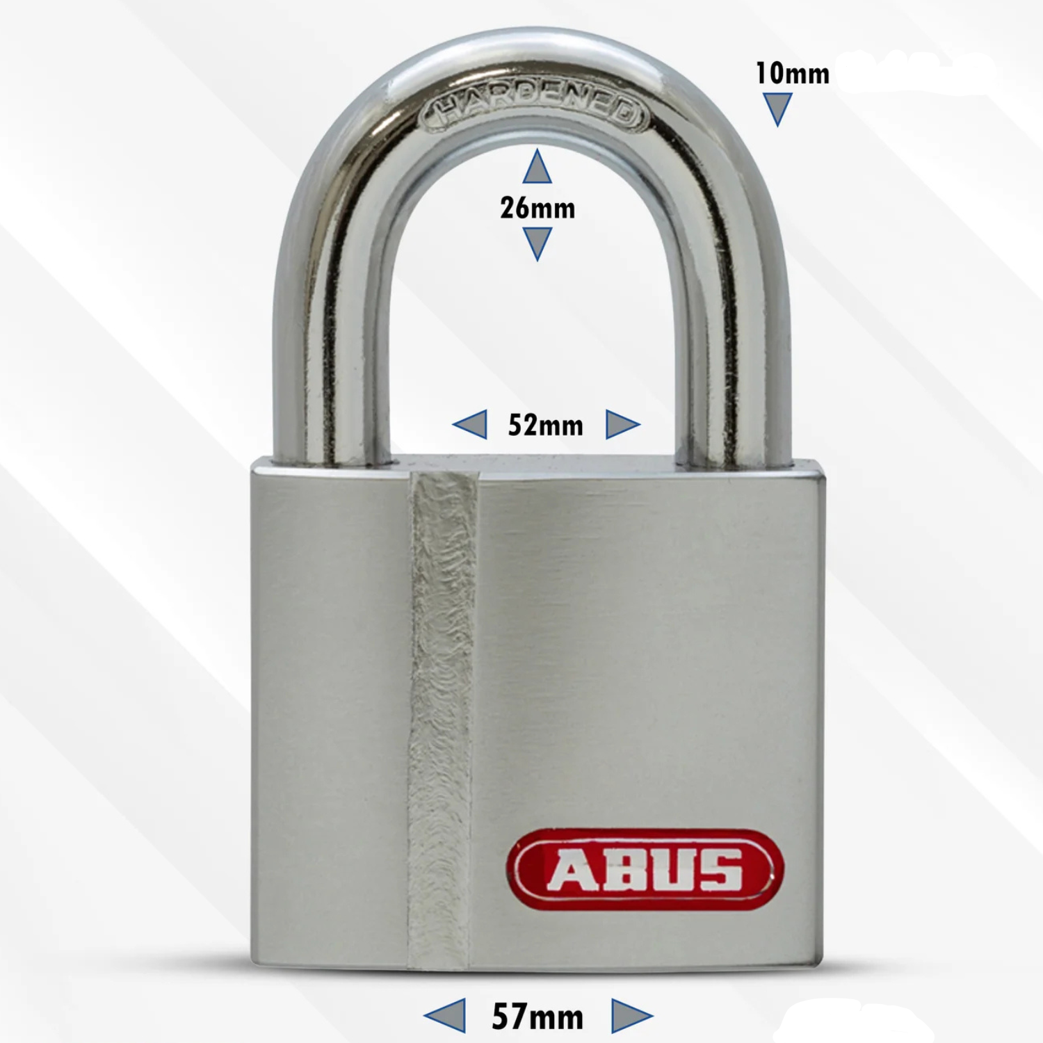 ABUS 858/60 Redline Vorhangschloss, mit 4 Schlüssel, robust+solide, 10mm Bügel