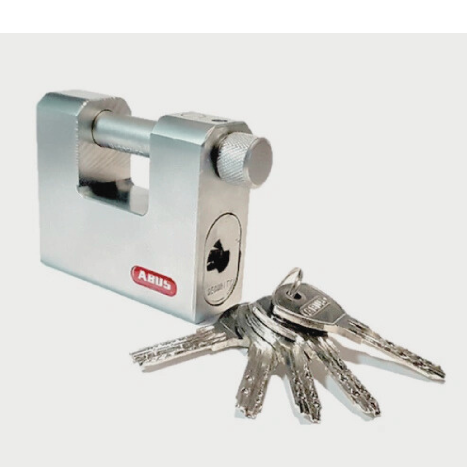 Abus Stahlstift-Vorhangschloss 888/85 mit 5 Schlüssel, NEU in OVP