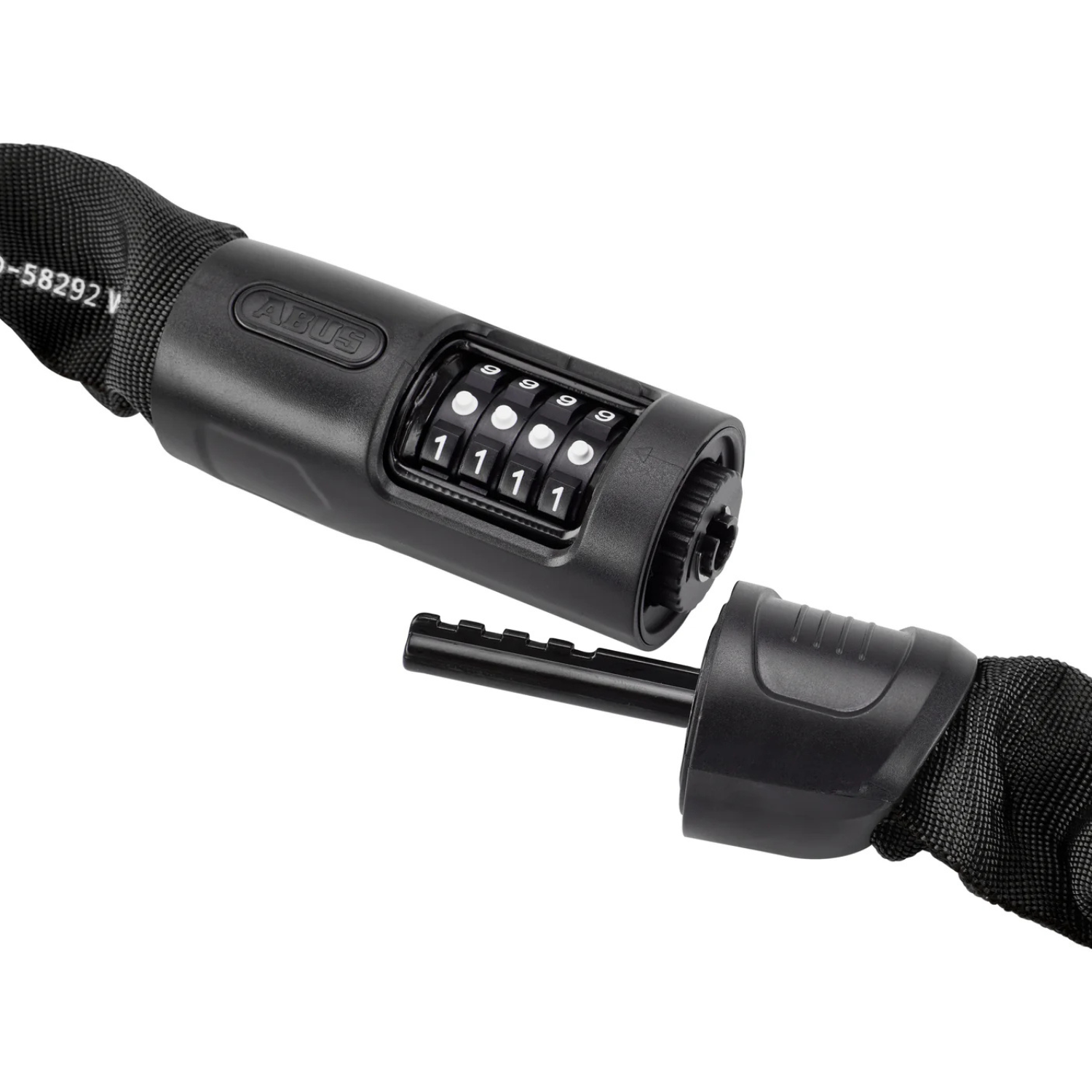 ABUS 8808C Fahrradschloss Kettenschloss Zahlenschloss Robust Sicher Flexibel