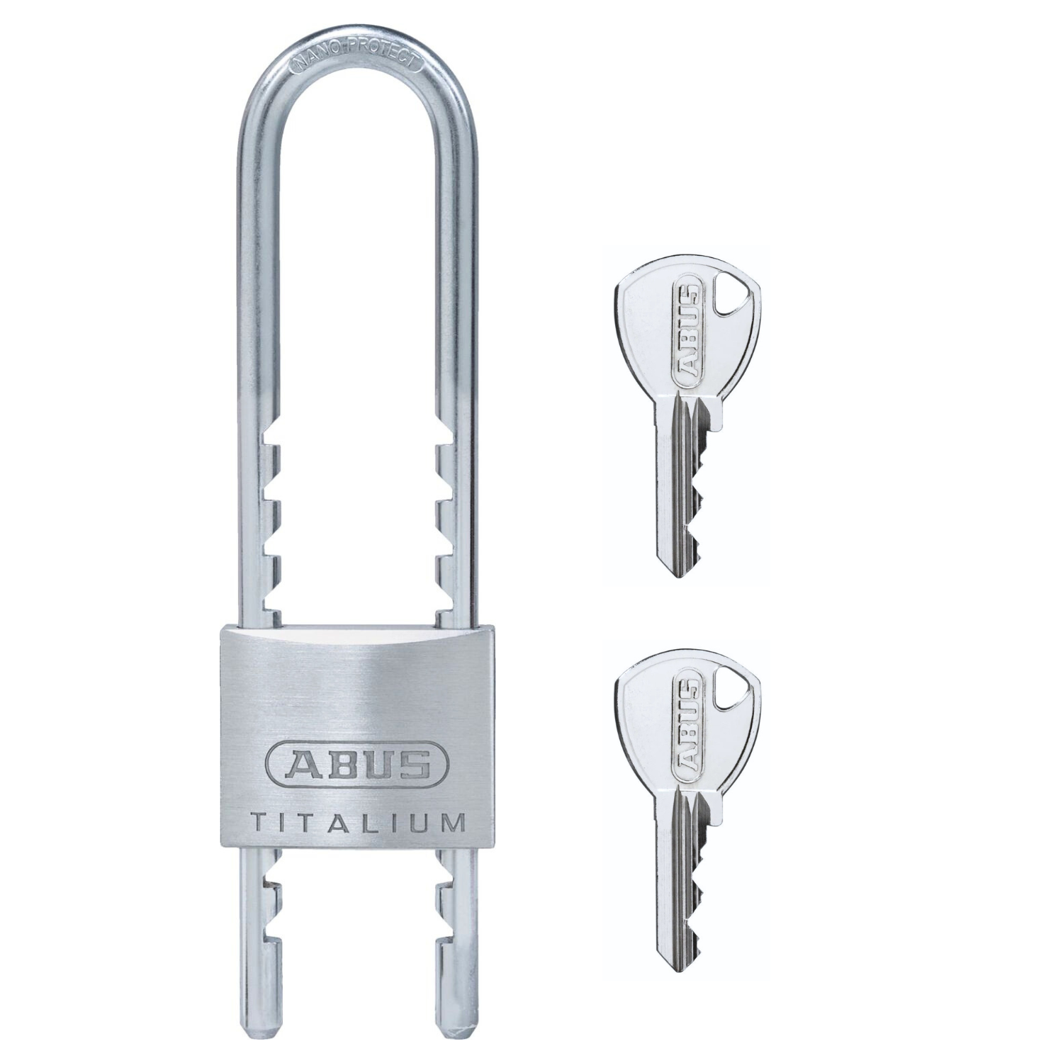 ABUS Vorhangschloss 64TI/50HB60-150 Titalium verstellbarer Bügel 60-150 mm