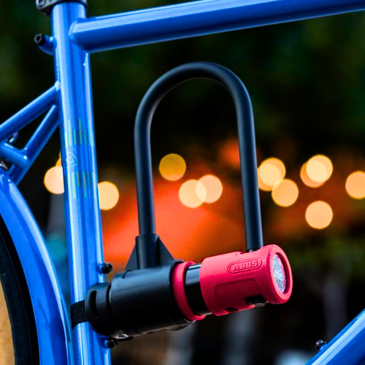ABUS Bügelschloss 440A USH Alarm Fahrradschloss mit Halterung und Alarmfunktion