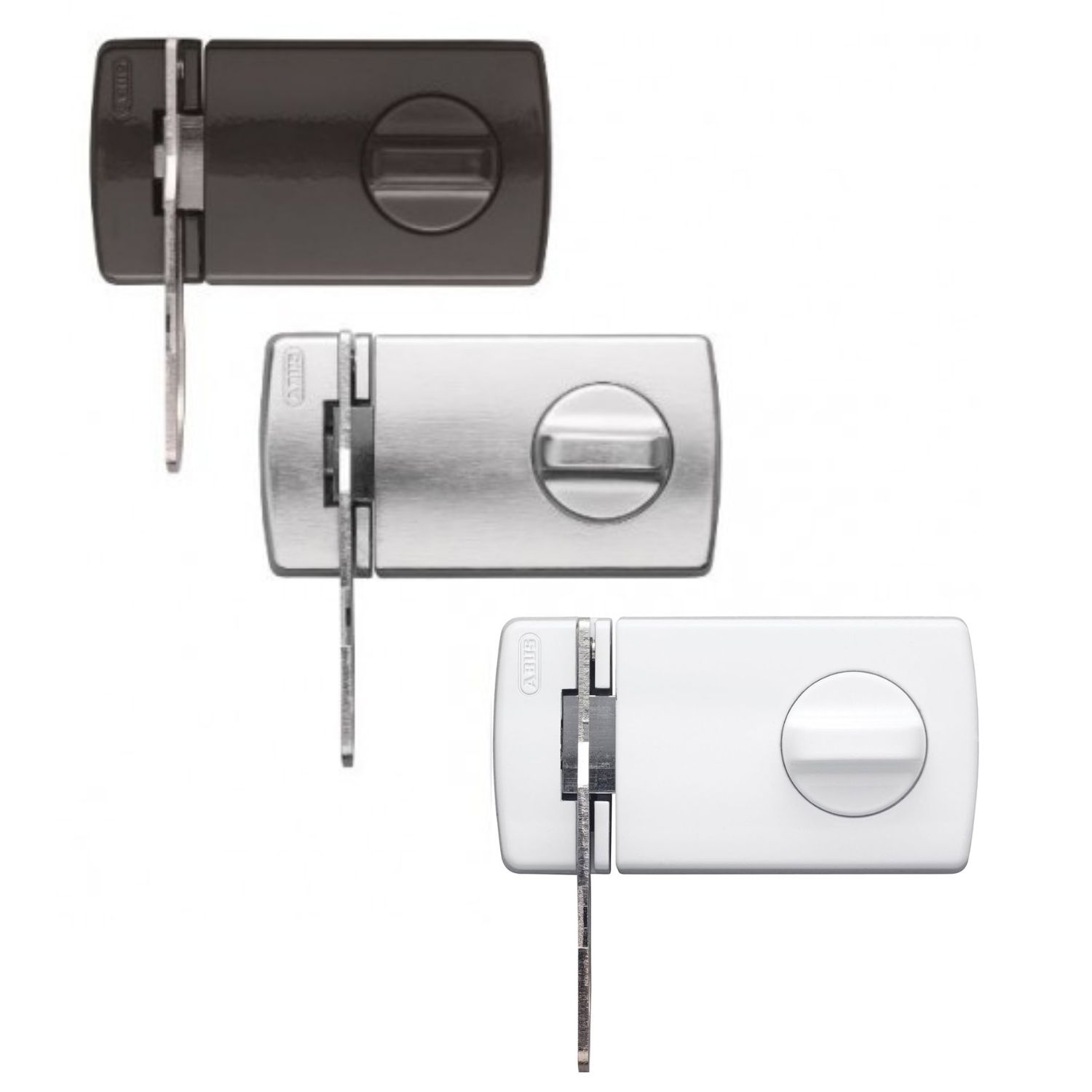 ABUS Tür-Zusatzschloss 2130  mit Sperrbügel + Türzylinder, 2 Schlüssel