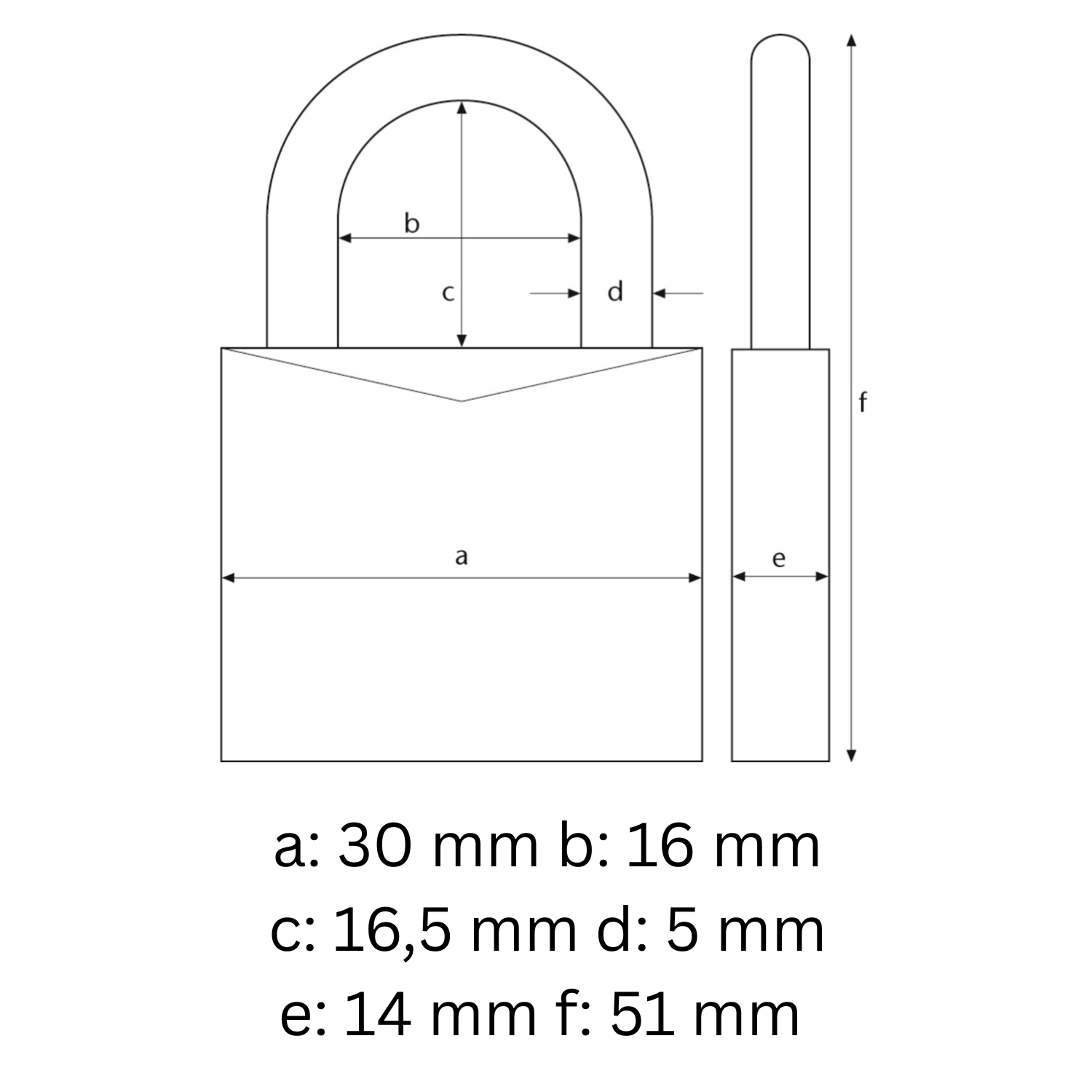 ABUS 85/30 Vorhangschloss gleichschließend, mit 2 Schlüssel Das Allround-Schloss